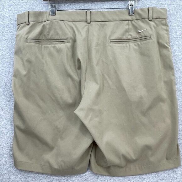 Nike Golf Shorts Mens 40 Khaki Dri Fit 9" Standard Fit Flat Front Chinos Outdoor - Picture 3 of 12